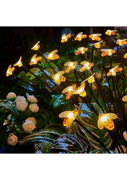 Güneş Enerjili Ateşböceği Işıkları Çim Lambası Su Geçirmez Dış Mekan Yolu Işık Peyzaj Dekoratif Ateşböceği Bahçe Işıkları Gece Işıkları fırsatları