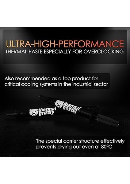 Grizzly - Kryonaut En Kaliteli Termal Macun - Bilgisayar ve Konsollardaki Tüm Işlemcileri, Grafik Kartlarını ve Isı Alıcıları Soğutmak Için (5,5 Gram) modelleri