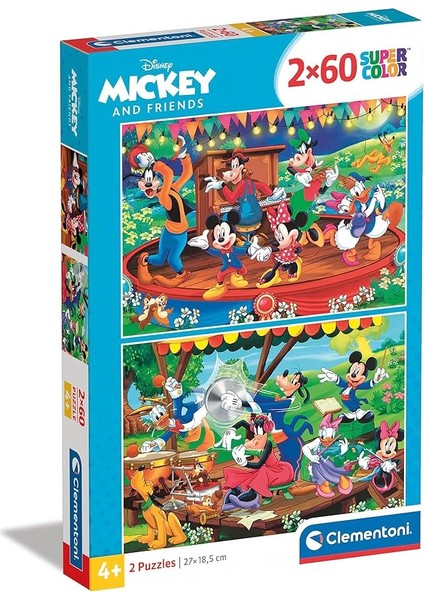 - 2X60 Parça Puzzle - Mickey And Friends