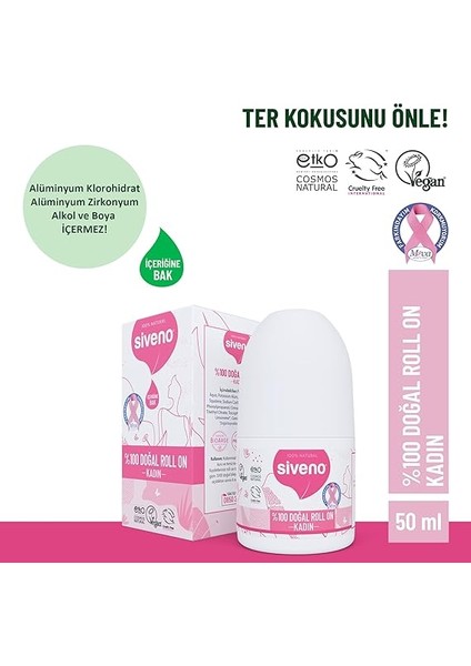 Doğal 50 ml Kadın Roll-On fiyatları