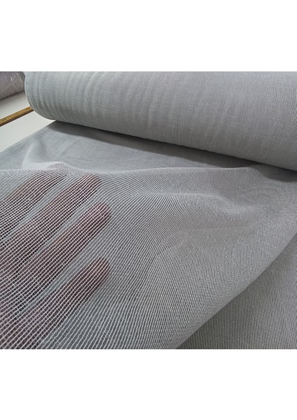 Modern Panama Keten Tül Perde - Açık Gri - Pileli Dikim 1x2,5 Pile - KTN12 modelleri