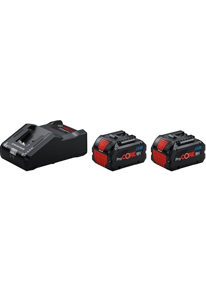 Professional 18V Procore Akü Şarj Cihazı Seti (2 x Procore 8.0 Ah; Gal 18V-160; Modul)