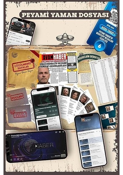 Davalar Dedektiflik Suç Çözümleme Oyunu Peyami Yaman Dosyası - Gizem Bulmaca Cinayet Çözme Kutu Oyunları - Katil Bulma Dedektif Oyunu - Suçlu Kim, Cinayeti Çözebilir Misin? (Dava-3) modelleri