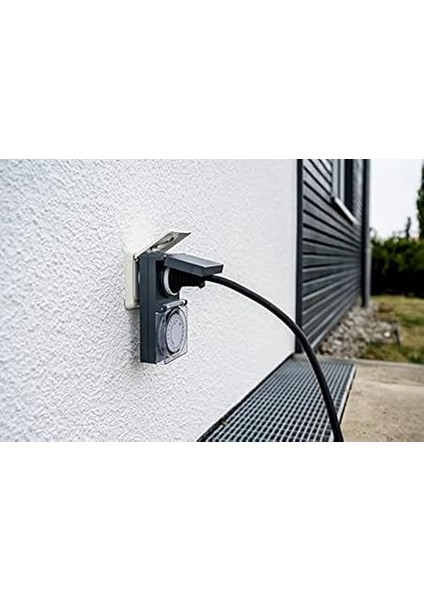 Zamanlayıcı Mz 44, Mekanik Zamanlayıcı Prizi (Günlük Zamanlayıcı, IP44 Korumalı, Yüksek Temas Koruması ve Koruma Kapaklı) Gri modelleri