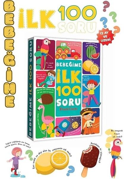 Için Ilk 100 Sorular Kelime Zeka Kartları Eğitici Yeni Doğan Kartları fiyatları