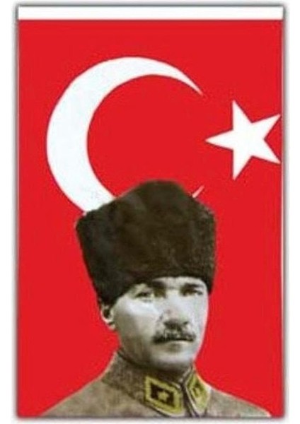 Bayrak Mustafa Kemal Atatürklü Bayrak - Atalı Türk Bayrağı 50X75CM,NOCOLOR-4FAD55D8