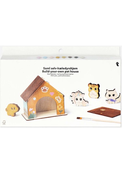 Kahverengi Kendin Yap Evcil Hayvan Evi Seti, Rahat ve Şık Tasarım fiyatları