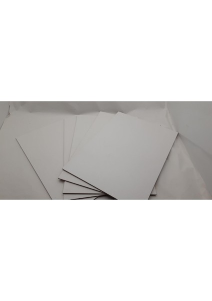 21X30 cm 5'li Çok Renkli Kaplamalı ve Doğal Kontraplak Sunta Plaka Seti