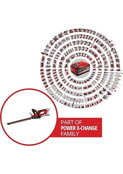 Akülü Çit Budama Gc-Ch 18/40 Li Solo Power X-Change (18 V, 40 cm Kesim Uzunluğu, 13 mm Diş Aralığı, Ergonomik Tutamak, Akü Dahil Değildir) - 3410940 fiyatları