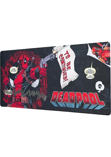 Erik Oyun Fare Altlığı Xxl Marvel Deadpool Oyun Fare Altlığı Xxl Kaymaz ve Su Geçirmez Fare Altlığı Büyük - Mouse Pad Xxl Oyun Masası Altlığı Bilgisayar Aksesuarı Oyun