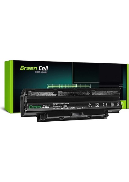 Cell J1KND Dizüstü Bilgisayar Bataryası Dell Inspiron 13R N3010/14R N4010/15 M5030 M5040 N5040/15R M5010 M501R/Q15R M5110 Standard - Green Cell Zellen 4400 Mah Siyah DE01_AD_2