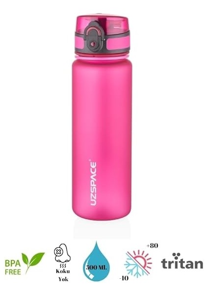 Snatch Tritan Su Matarası - 500ML (Fuşya Pembe) fiyatları