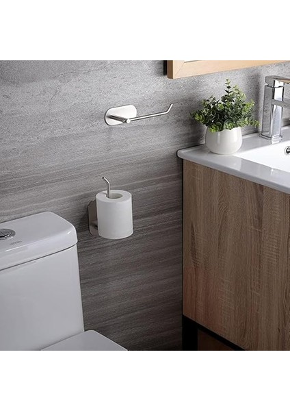 Unique Paslanmaz Çelik Tuvalet Kağıdı Askısı - Wc Kağıdı Askılığı, Tuvalet Kağıtlık - Yapışkanlı Sistem Lüks Askılık fırsatları