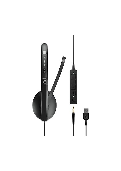 | Sennheiser Adapt 135 USB Iı (1000914) - Kablolu, Tek Taraflı Kulaklık - 3,5 mm Jak ve USB Bağlanabilirliği - Uc Optimize Edilmiş - Üstün Ses - Geliştirilmiş Konfor - Çağrı Kontrolü - Siyah modelleri