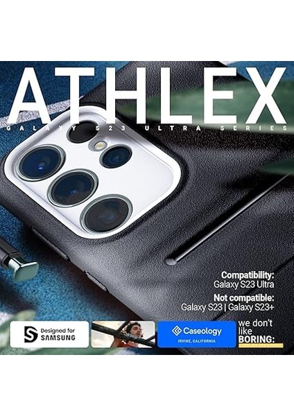 Caseology Galaxy S23 Ultra ile Uyumlu Kılıf Athlex Active Black - ACS05660 fiyatları