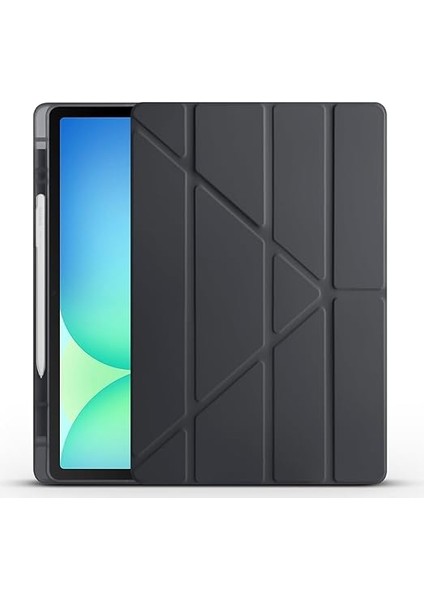 Samsung Galaxy Tab S10 Fe Plus / 13.1" Inç ile Uyumlu Kılıf Tri Folding Silikon Kalem Bölmeli Katlanabilir Standlı Pu Deri Yumuşak Kapak, Tablet Kılıfı [akıllı Kapak, Uyku Modlu] - Siyah fiyatları