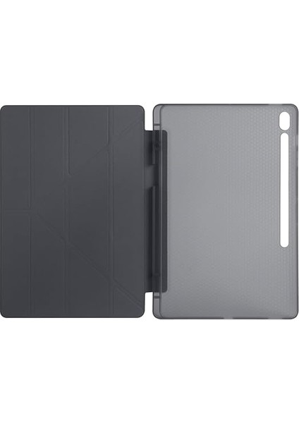 Samsung Galaxy Tab S10 Fe Plus / 13.1" Inç ile Uyumlu Kılıf Tri Folding Silikon Kalem Bölmeli Katlanabilir Standlı Pu Deri Yumuşak Kapak, Tablet Kılıfı [akıllı Kapak, Uyku Modlu] - Siyah modelleri