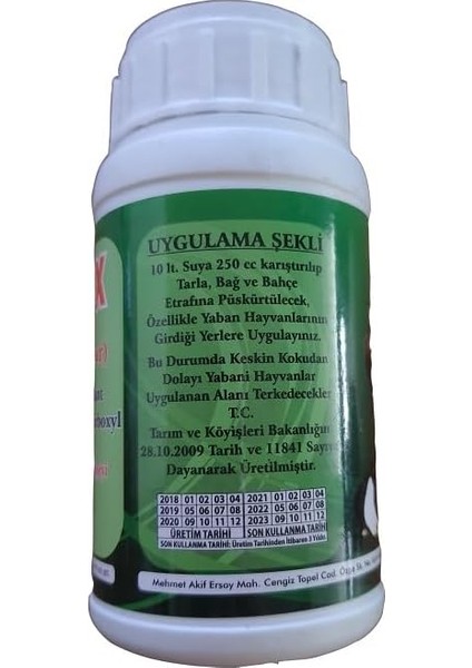 Yaban Kovar Haşere ve Yırtıcı Kovucu 250 cc fırsatları