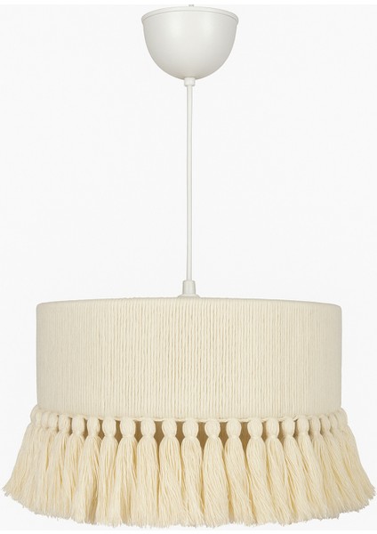 El Yapımı Pamuk Makrome Bohem Püsküllü Avize / Oturma Odası,salon ,yatak Odası,ofis,mutfak,balkon fırsatları