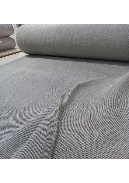 Modern Panama Keten Tül Perde - Açık Gri - Pileli Dikim 1x2,5 Pile - KTN12 fiyatları