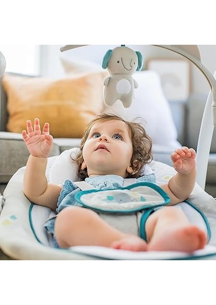 Convertme 2'si 1 Arada Kompakt Taşınabilir Bebek Salıncağı ve Bebek Koltuğu, Pille Çalışan Titreşimler, Otomatik Sallanma, Doğa Sesleri - Nash indirimleri