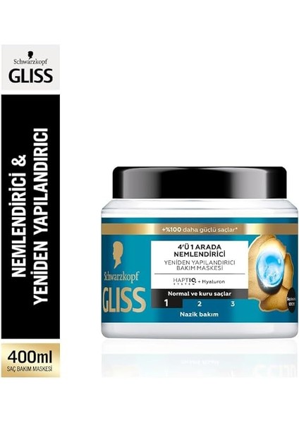 Aqua Revive Nemlendirici 4'ü 1 Arada Bakım Maskesi 400 Ml, Normal ve Kuru Saçlar fiyatları