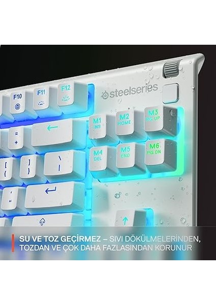 Apex 3 Tkl Türkçe Gaming Klavye Tenkeyless, 8 Bölge Rgb Aydınlatma Türkçe Qwerty - Beyaz fırsatları