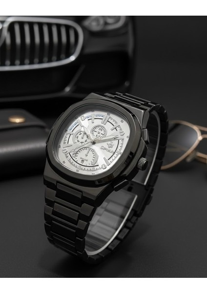 Siyah Çelik Erkek Kol Saati - 6