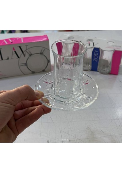 La V 12 Parça Zoe Çay Seti 170 cc 6 Kişilik fırsatları