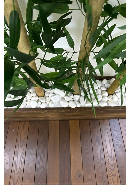 Yapay Çiçek Kalın Bambu Çubuk Ahşap Saksı Ceviz Seperatör Paravan modelleri