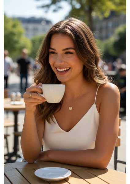 Kalpli Figürlü Zirkon Taşlı 14 Ayar Altın Kolye fırsatları