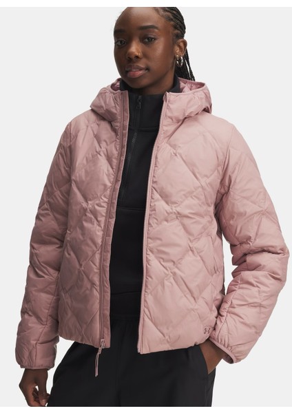6008818-673-LEGEND Down Jacket Pembe Normal Kadın Spor Mont