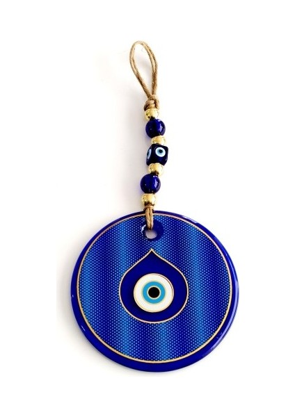 Gold Yaldızlı Damla Göz Şekilli Cam Nazar Boncuğu Duvar Süsü modelleri