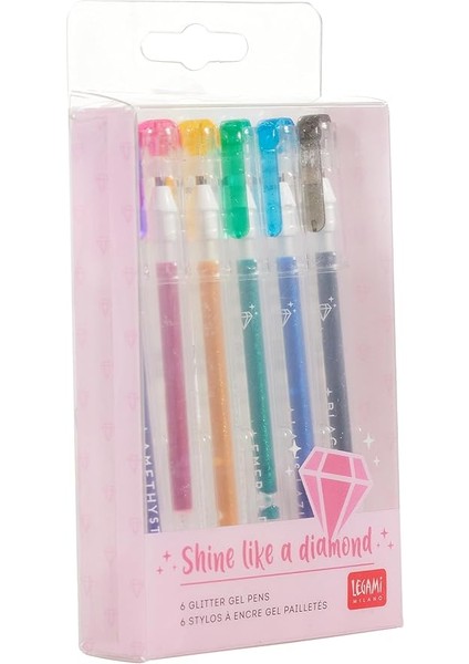 Shine Like A Diamond Jel Kalem Seti 6 Renk modelleri