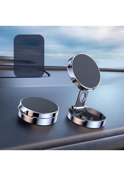 Nr6 Alüminyum Kasa Araç Içi Telefon Tutucu Çinko Alaşımlı Torpido Üstü 360 Derece 4-6,5 Inch