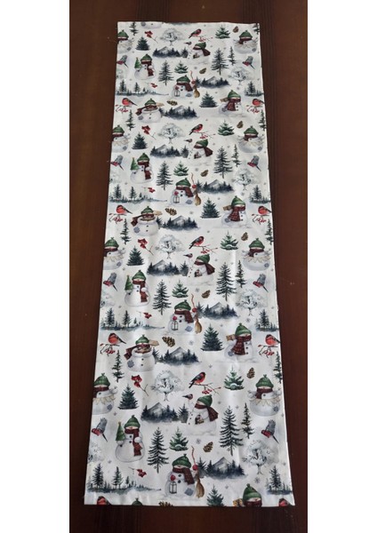 Runner Yılbaşı Desen Yeşil 120X40 fiyatları