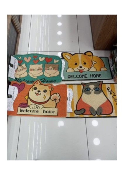 Sevimli Hayvan Tasarımlı Kapı Paspası