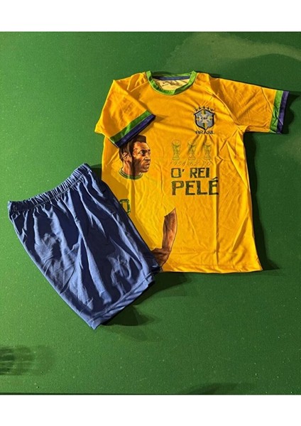 Brezilya Nostalji Pele Çocuk Forması 4'lü Set fırsatları