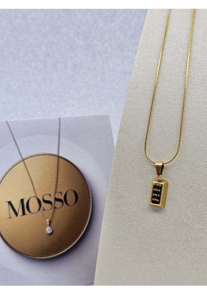 Xuping Külçe Model Çelik Kolye Gold Renk ( Standart Boy ) modelleri