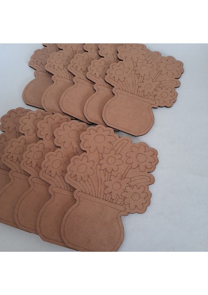 10'lu Ahşap Çiçekli Aktivite Seti, Yaz Okulu ve Kreş Için Eğlenceli Hediyelik modelleri