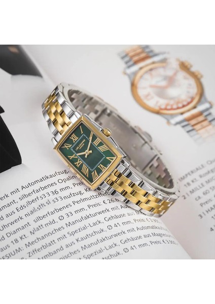 LC07940.270 Kadın Kol Saati – Gold&silver – 22 mm – Yeşil Dikdörtgen Kadran modelleri
