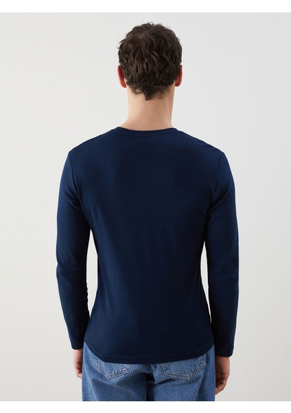 Yeni Sezon V Yaka Uzun Kollu Erkek Sweatshirt fırsatları