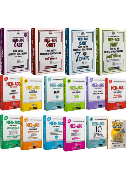2026 Meb Ags Öabt Türk Dili ve Edebiyatı Konu-Soru-Deneme-Çıkmış Sorular(Ags Konu Soru Seti)