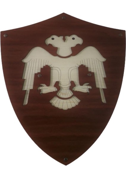 El Işlemeli Ahşap Çift Başlı Selçuklu Temalı Kalkan ve Kılıç Takımı fiyatları