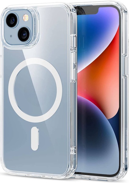 Apple iPhone 15 Plus Uyumlu Magesafe Wireless Şarj Özellikli Şeffaf Silikon Kılıf fiyatları