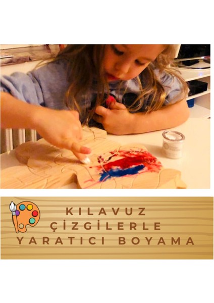 Ahşap Puzzle Hobi Boyama Yılbaşı ve Kış Temalı Serisi Hediye Çorabı fırsatları