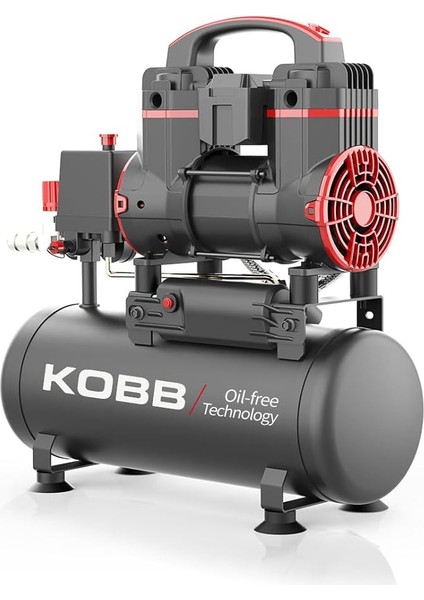 KBK8S 1.2hp 8lt 8bar Yağsız Sessiz Taşınabilir Hava Kompresörü