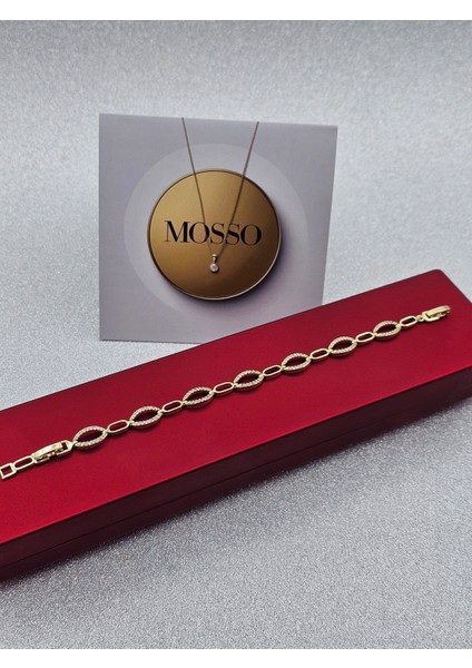 Xuping Zirkon Taşlı Oval Model Gold Renk Çelik Bileklik indirimleri