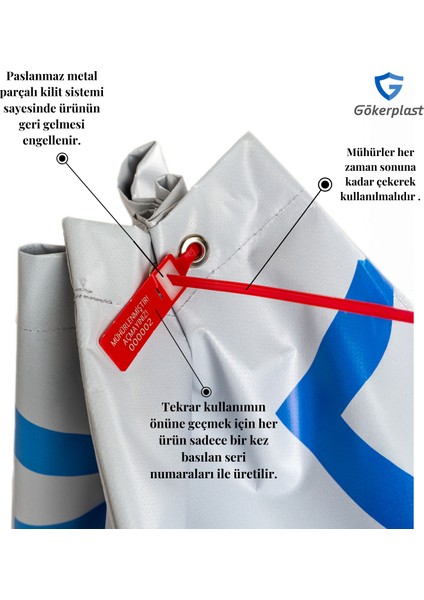 GP412-L Ultra Dayanımlı Güvenlik Mührü / 100 Adet indirimleri