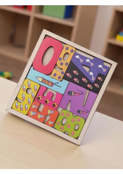Renkli Ahşap Sayılar Puzzle Eğitici Oyuncak, Çocuklar Için Güvenli ve Eğlenceli fiyatları